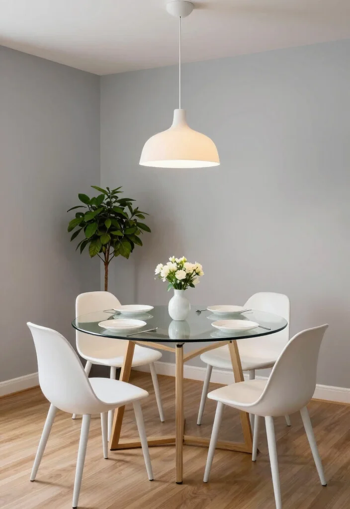 17 Glass Table Dining Room Ideas That Look Elegant - 1. Minimalist Charm 1