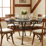 17 Wrought Iron Dining Table Ideas With Classic Detail