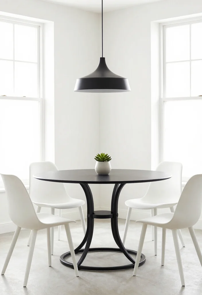 17 Wrought Iron Dining Table Ideas With Classic Detail 12 17 Wrought Iron Dining Table Ideas With Classic Detail - 2. Modern Minimalism 1