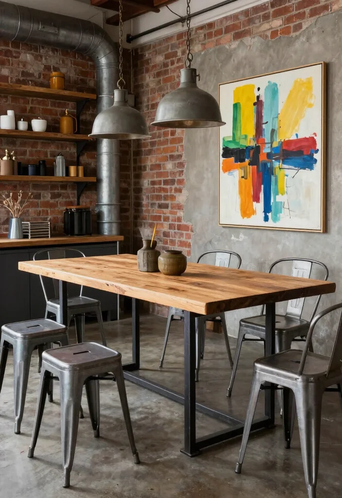 17 Wrought Iron Dining Table Ideas With Classic Detail 24 17 Wrought Iron Dining Table Ideas With Classic Detail - 4. Industrial Charm 1