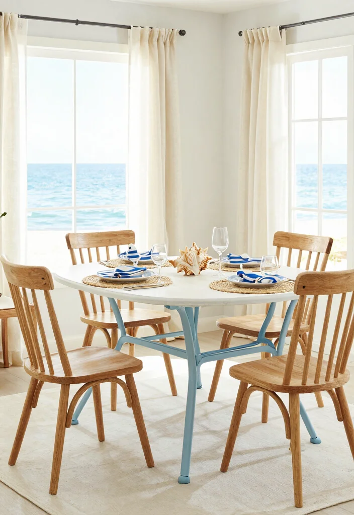 17 Wrought Iron Dining Table Ideas With Classic Detail 27 17 Wrought Iron Dining Table Ideas With Classic Detail - 7. Coastal Vibes 1