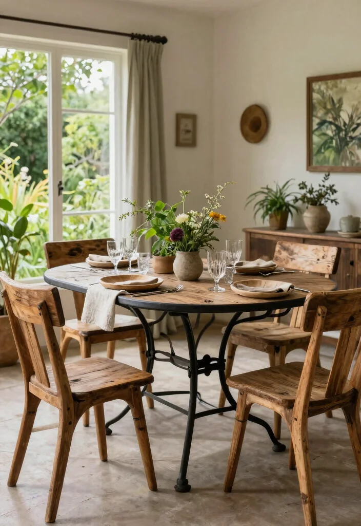 17 Wrought Iron Dining Table Ideas With Classic Detail 39 17 Wrought Iron Dining Table Ideas With Classic Detail - 9. Nature-Inspired Tranquility 1