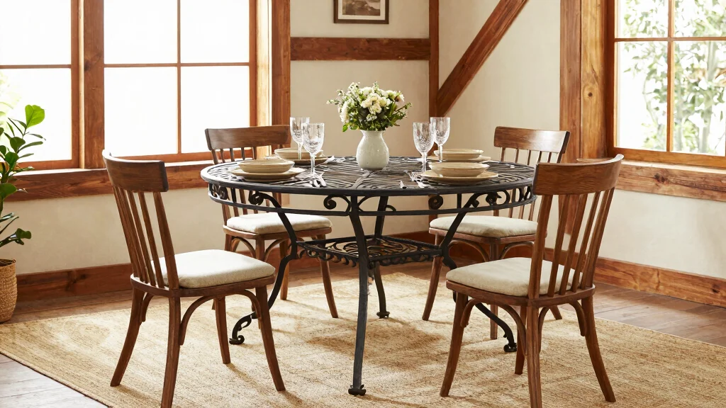 17 Wrought Iron Dining Table Ideas With Classic Detail