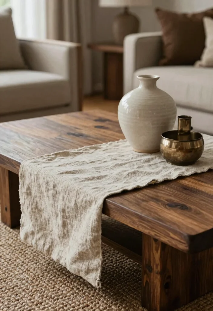 18 Coffee Table Decor 2026 Trending Ideas That Elevate Your Living Room 41 18 Coffee Table Decor 2026 Trending Ideas That Elevate Your Living Room - 11. Layered Textures 1
