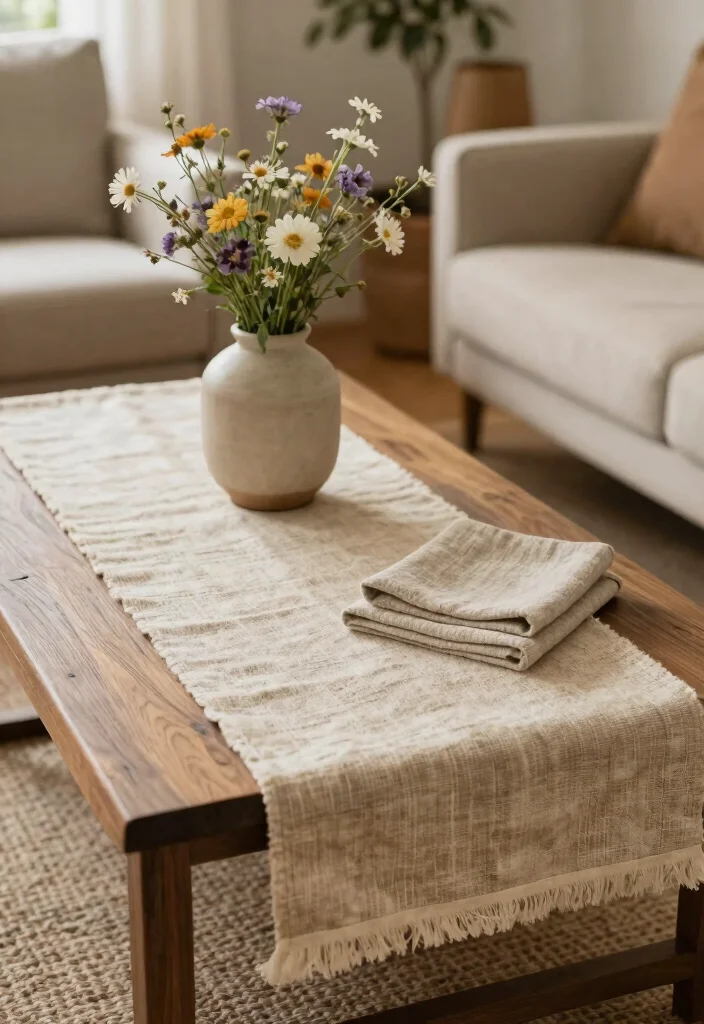 18 Coffee Table Decor 2026 Trending Ideas That Elevate Your Living Room 24 18 Coffee Table Decor 2026 Trending Ideas That Elevate Your Living Room - 4. Textured Fabrics 1