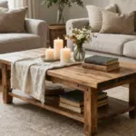 18 Farmhouse Coffee Table Decor Ideas With Cozy Layers