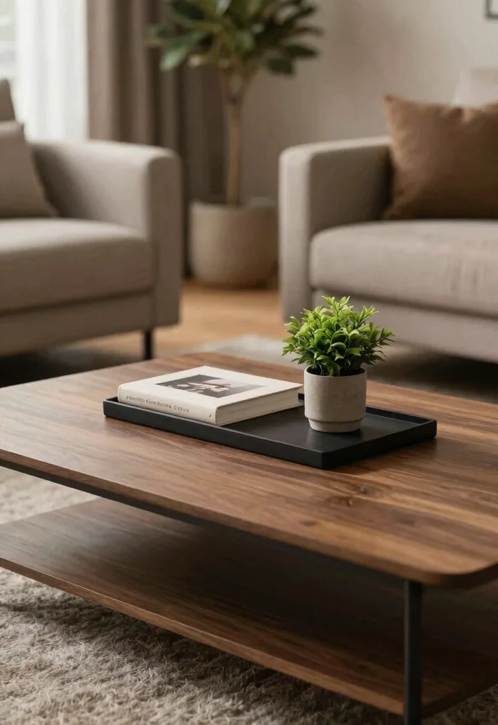 18 Farmhouse Coffee Table Decor Ideas With Cozy Layers - 18. Final Touches 1