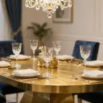 18 Gold Dining Table Ideas With Glamorous Shine