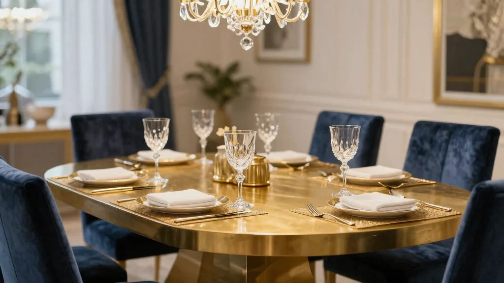 18 Gold Dining Table Ideas With Glamorous Shine