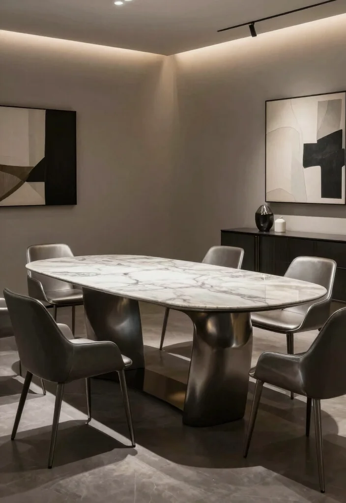 18 Marble Top Dining Table Modern Ideas With Luxe Appeal 66 18 Marble Top Dining Table Modern Ideas With Luxe Appeal - 16. Futuristic Designs 1