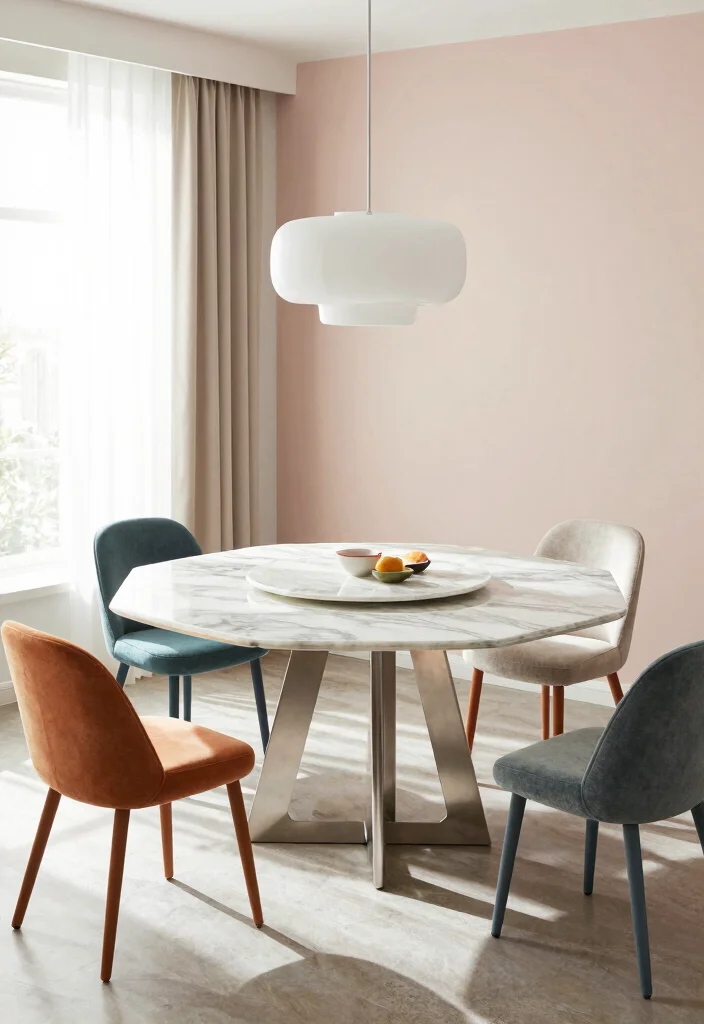 18 Marble Top Dining Table Modern Ideas With Luxe Appeal 2 18 Marble Top Dining Table Modern Ideas With Luxe Appeal - 2. Geometric Marvels 1