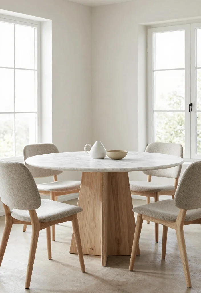 18 Marble Top Dining Table Modern Ideas With Luxe Appeal 5 18 Marble Top Dining Table Modern Ideas With Luxe Appeal - 5. Minimalist Scandinavian Designs 1