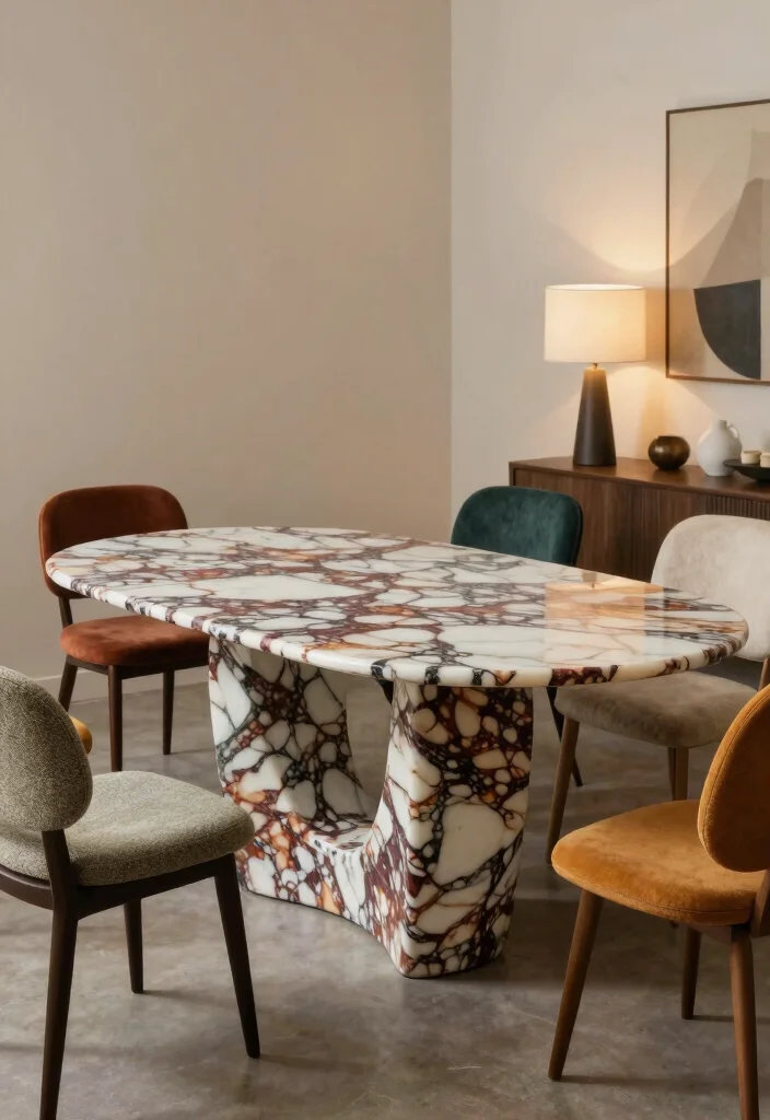 18 Marble Top Dining Table Modern Ideas With Luxe Appeal 29 18 Marble Top Dining Table Modern Ideas With Luxe Appeal - 9. Anderson-Style Marble Tables 1