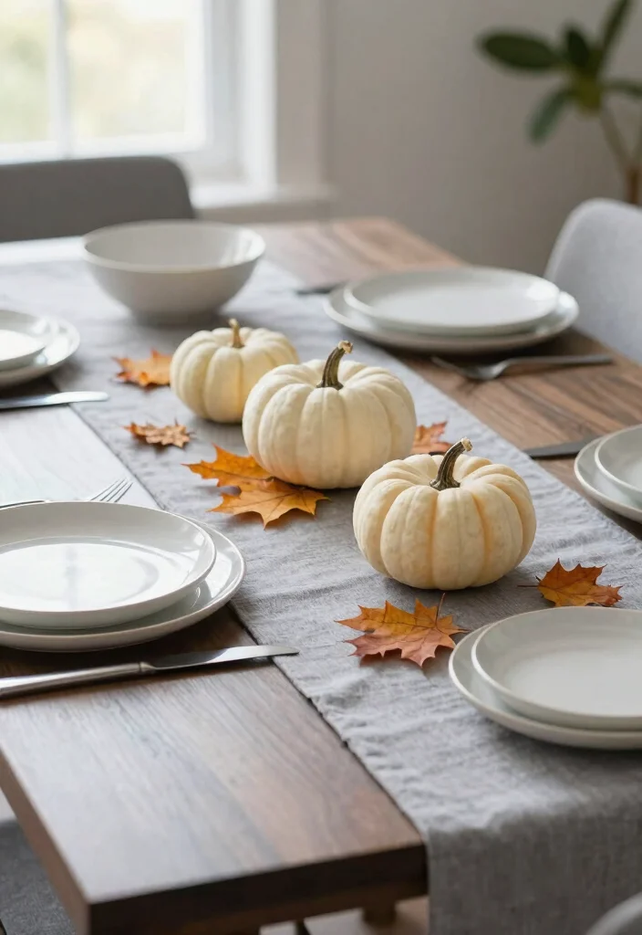 18 Minimal Table Decor Ideas With Clean Modern Style 40 18 Minimal Table Decor Ideas With Clean Modern Style - 10. Seasonal Decor Touches 1