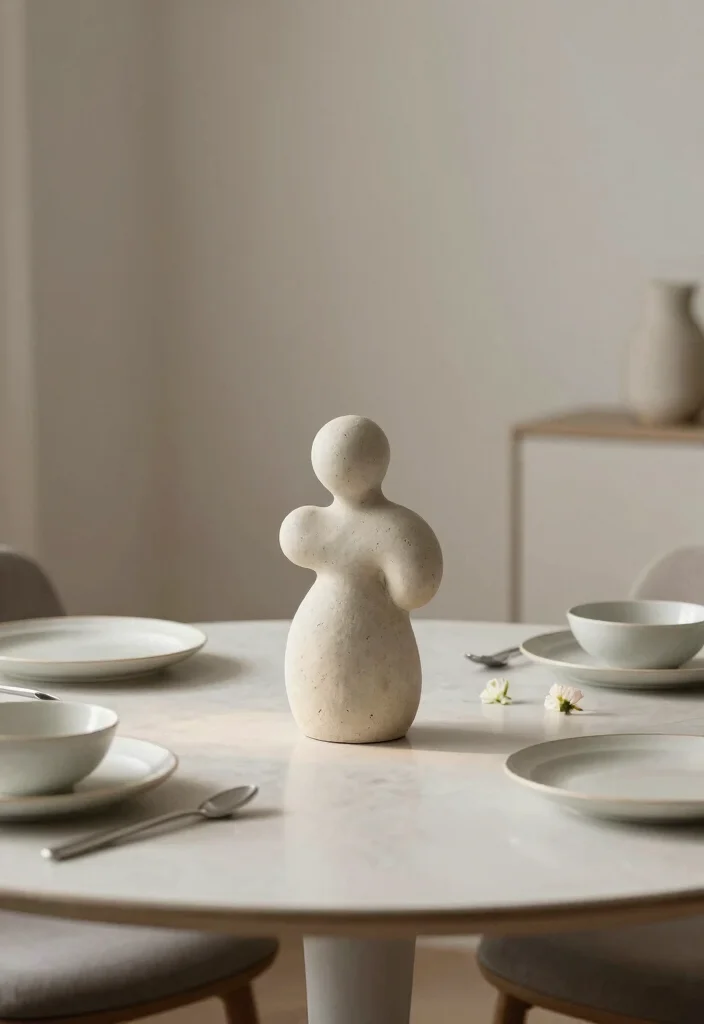 18 Minimal Table Decor Ideas With Clean Modern Style 65 18 Minimal Table Decor Ideas With Clean Modern Style - 15. Minimalist Art Pieces 1