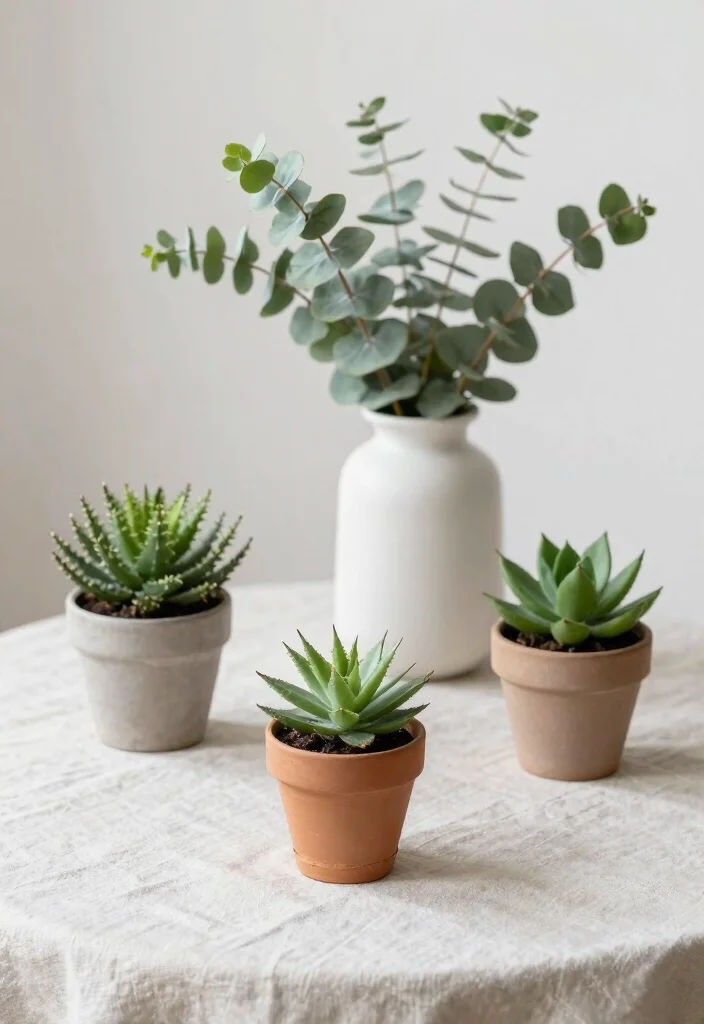 18 Minimal Table Decor Ideas With Clean Modern Style 67 18 Minimal Table Decor Ideas With Clean Modern Style - 17. Touches of Greenery 1