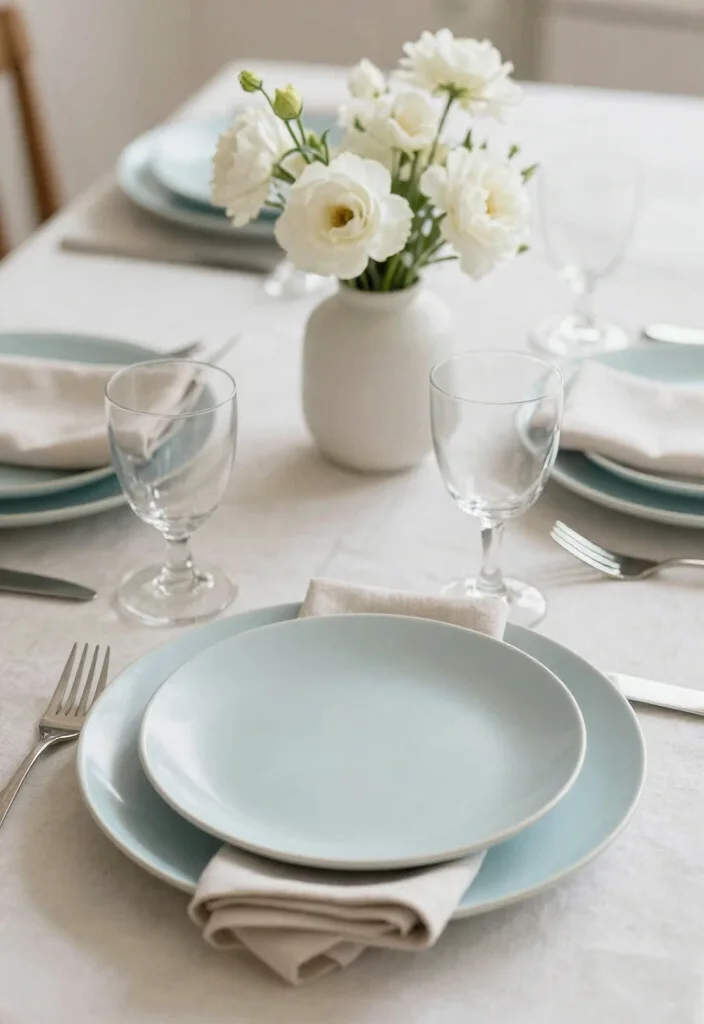 18 Minimal Table Decor Ideas With Clean Modern Style 17 18 Minimal Table Decor Ideas With Clean Modern Style - 7. Soft Color Palettes 1