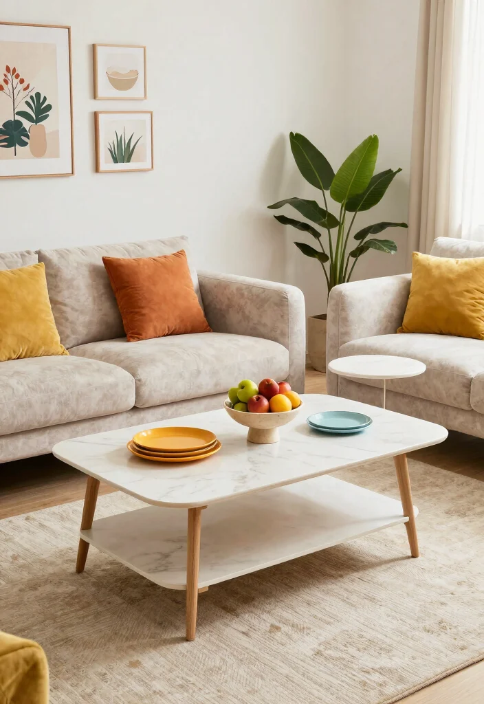 18 Small Dining Table Ideas That Look Stylish & Functional - 5. Multi-Functional Coffee Tables 1