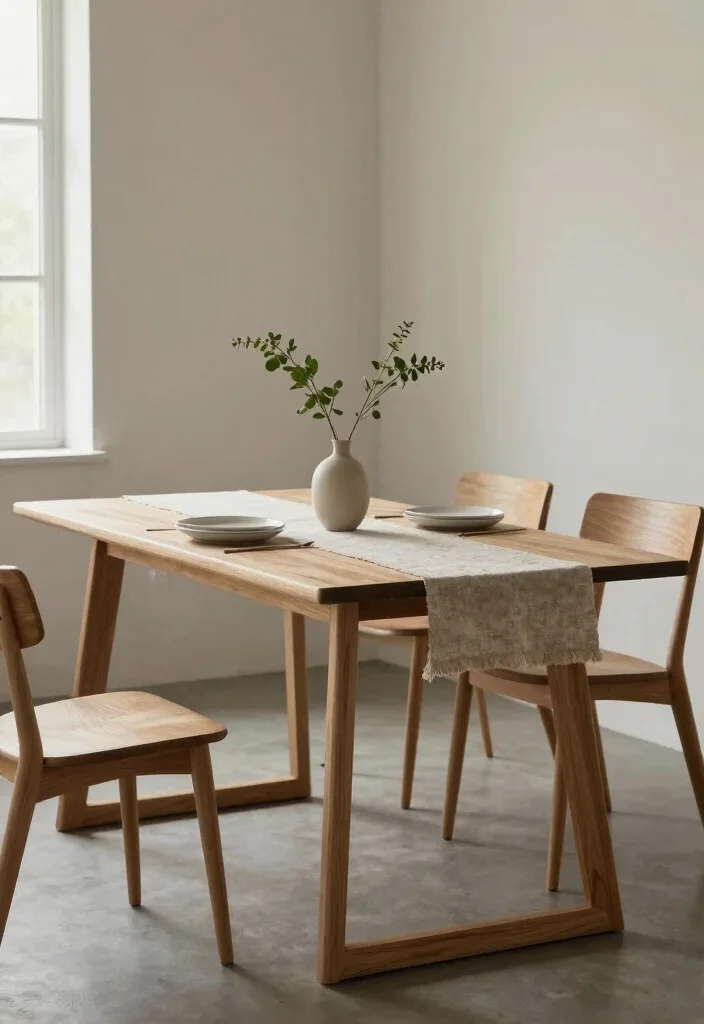 18 Small Dining Table Ideas That Look Stylish & Functional - 6. Minimalist Wooden Tables 1
